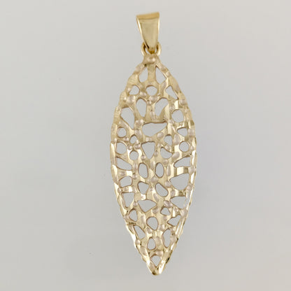 Openwork Marquise Pendant Statement