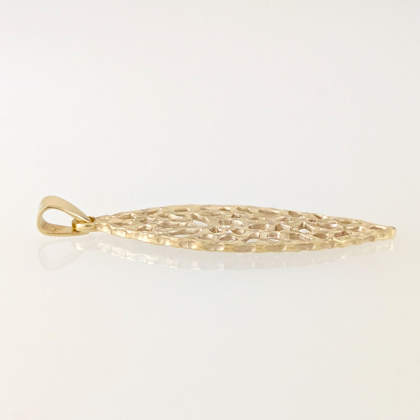 Openwork Marquise Pendant Statement