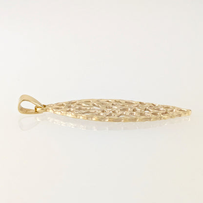 Openwork Marquise Pendant Statement