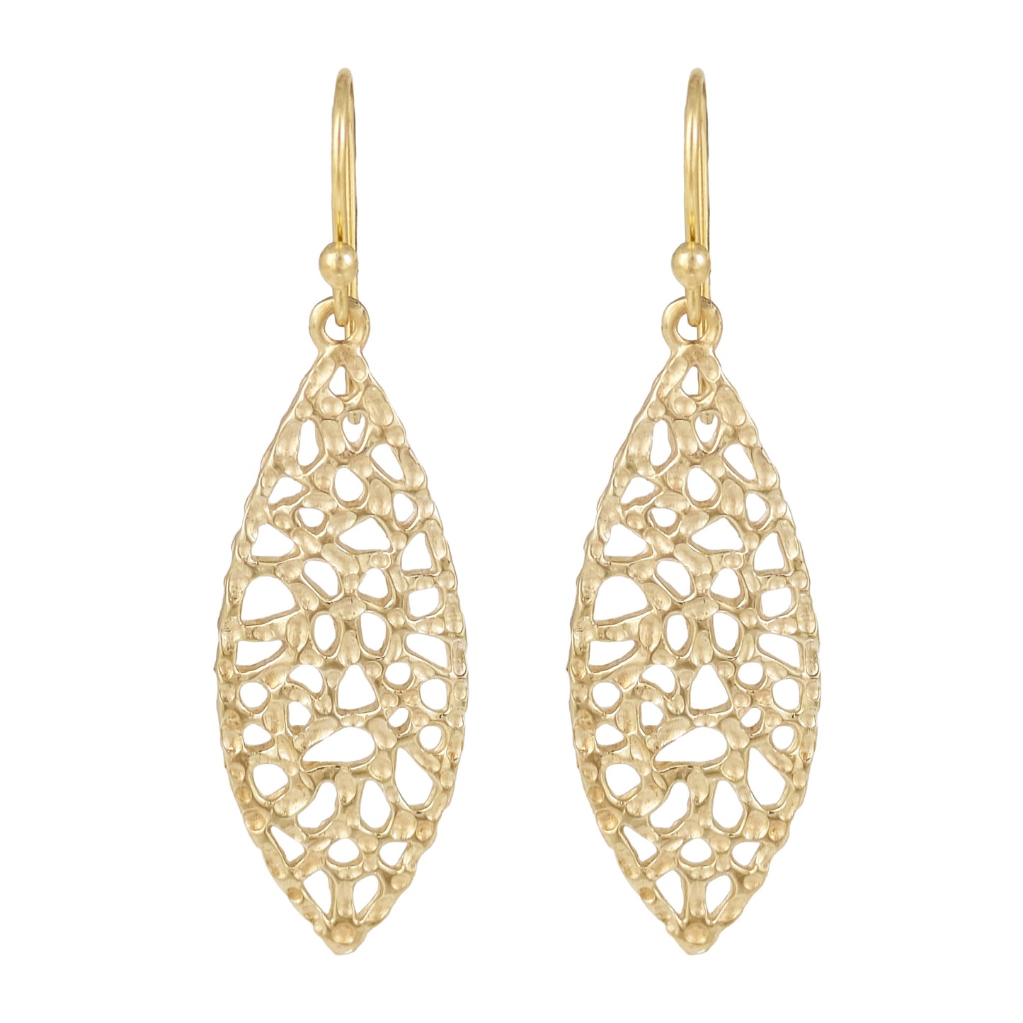Organic Openwork Drop Earrings