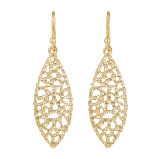 Organic Openwork Drop Earrings
