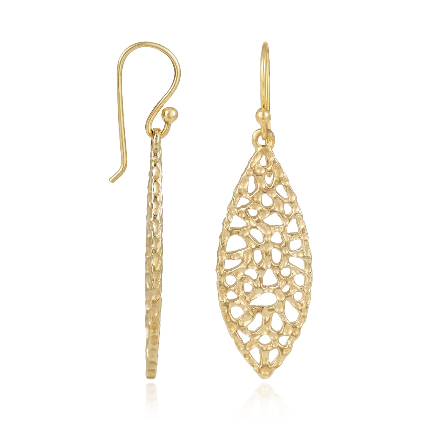 Organic Openwork Drop Earrings