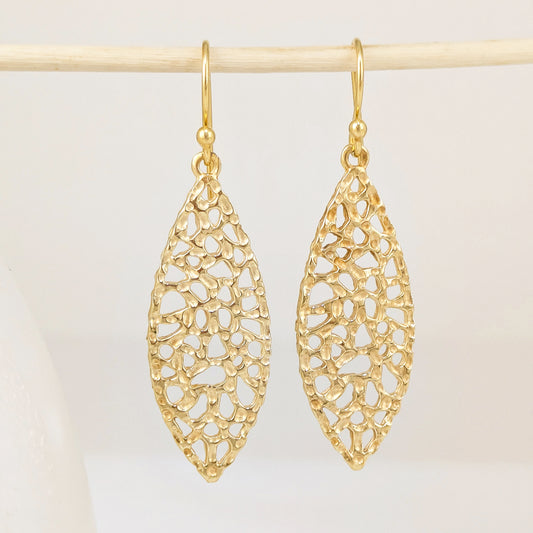 Organic Openwork Drop Earrings