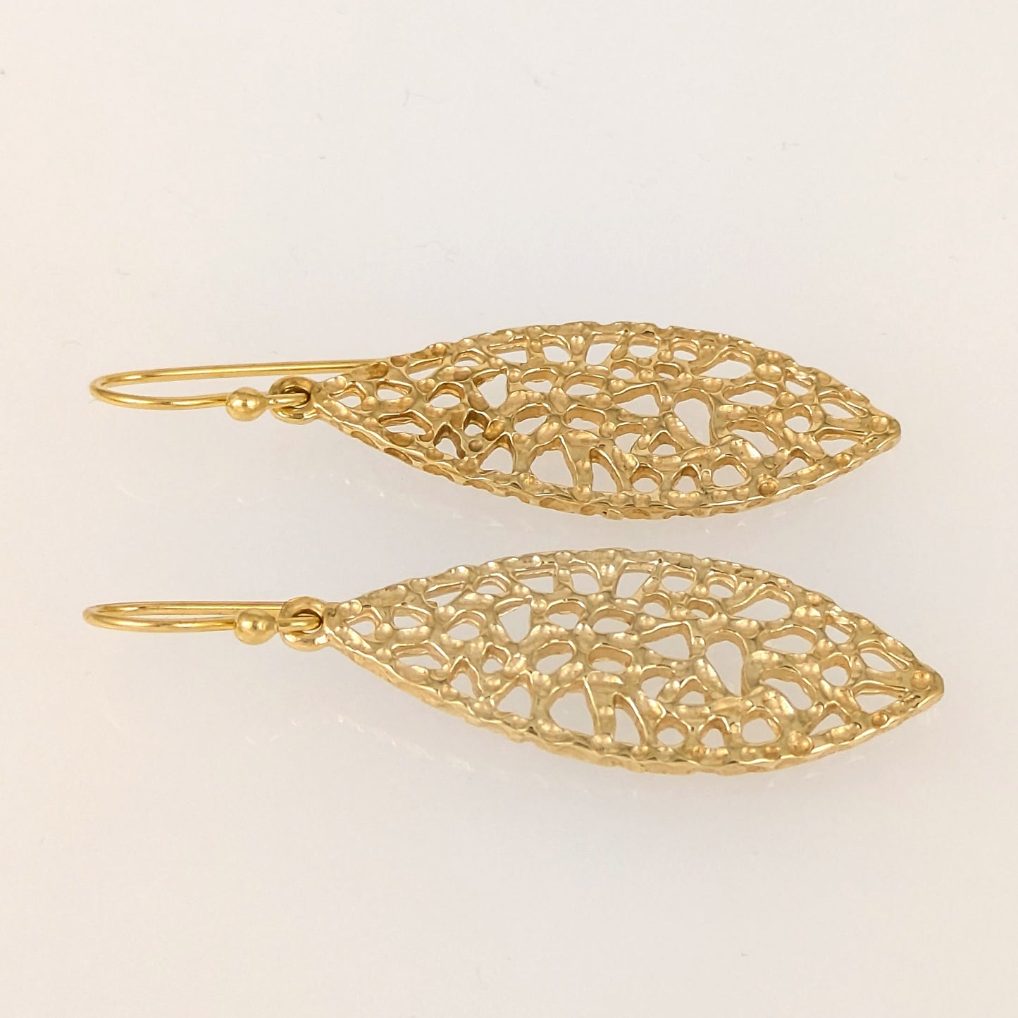 Organic Openwork Drop Earrings