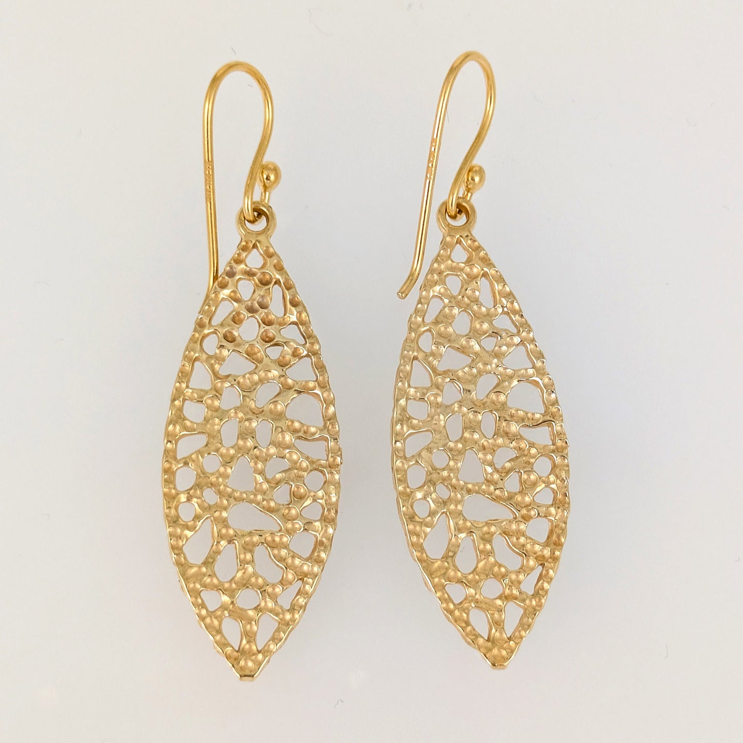 Organic Openwork Drop Earrings