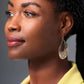 Floral Cutout Teardrop Earrings with French Wire