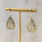 Teardrop Filigree Drop Earrings – Elegant Openwork Design