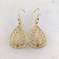 Petite Filigree Teardrop Earrings – Lightweight and Elegant