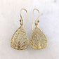 Petite Filigree Teardrop Earrings – Lightweight and Elegant