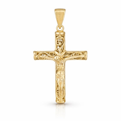 Crucifix Cross Pendant Religious Detail