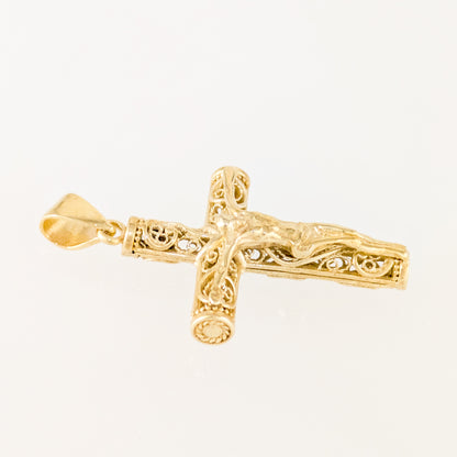 Crucifix Cross Pendant Religious Detail