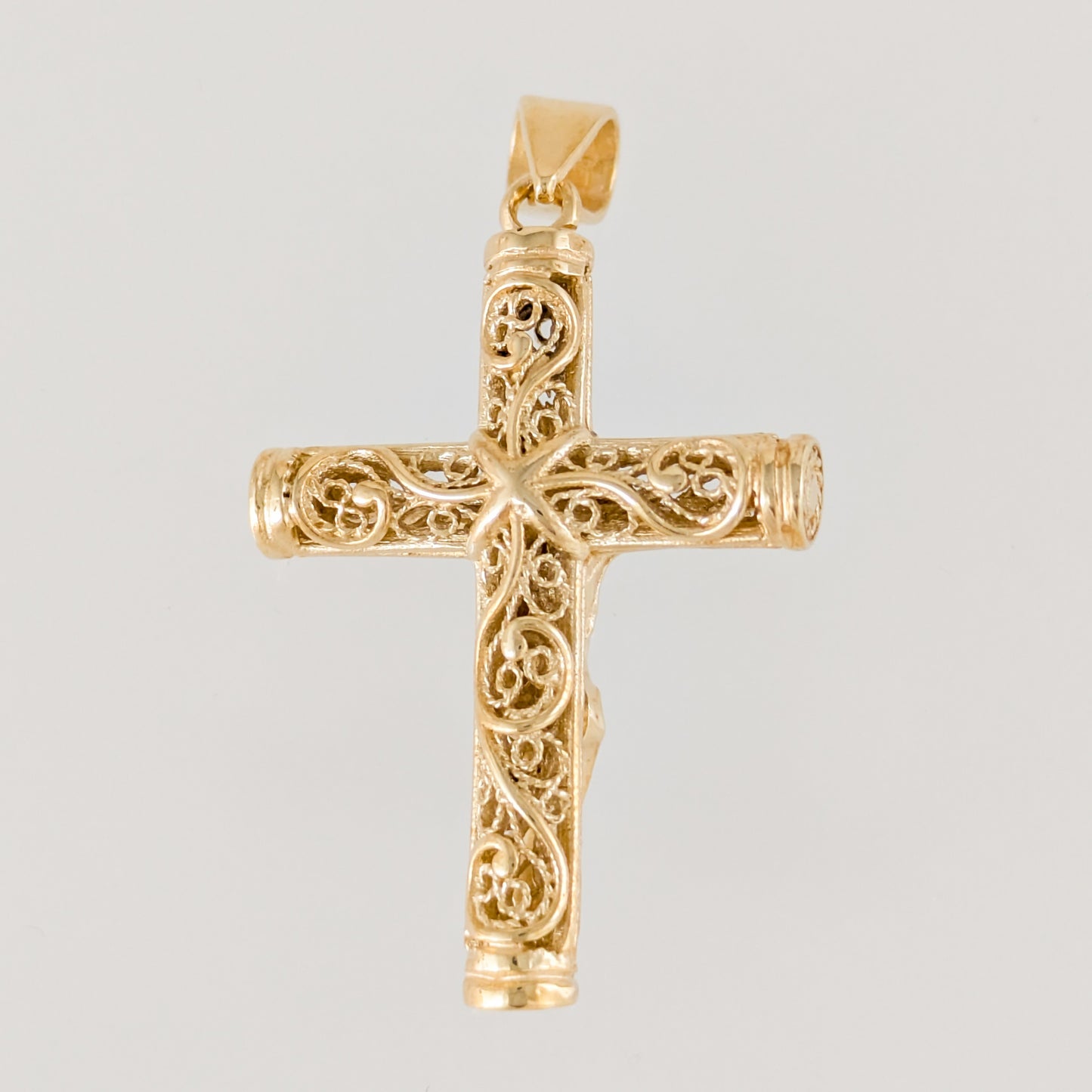 Crucifix Cross Pendant Religious Detail