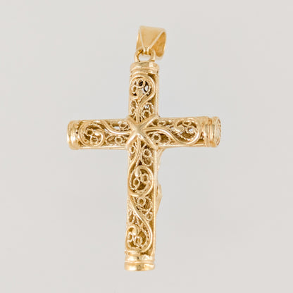 Crucifix Cross Pendant Religious Detail