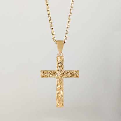 Crucifix Cross Pendant Religious Detail