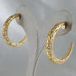 Scrollwork Vintage Style Hoop Earrings