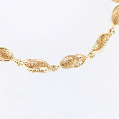 Filigree Link Bracelet Adjustable