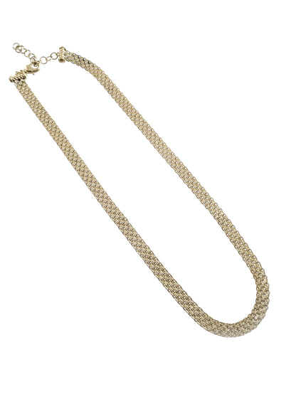 Multi-Strand Woven Bismark Necklace with Adjustable Extension 16in and 18in. options - 4row