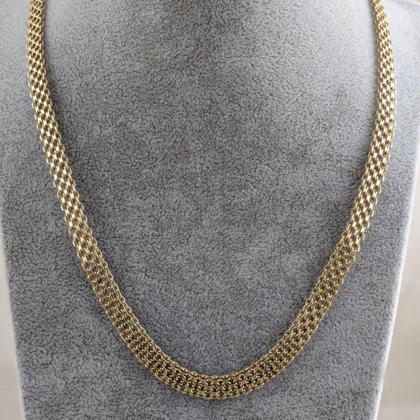 Multi-Strand Woven Bismark Necklace with Adjustable Extension 16+2