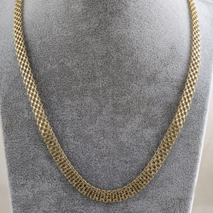 Multi-Strand Woven Bismark Necklace with Adjustable Extension 16in and 18in. options - 4row