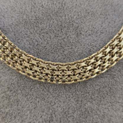 Multi-Strand Woven Bismark Necklace with Adjustable Extension 16in and 18in. options - 4row