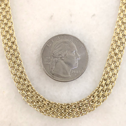 Multi-Strand Woven Bismark Necklace with Adjustable Extension 16in and 18in. options - 4row