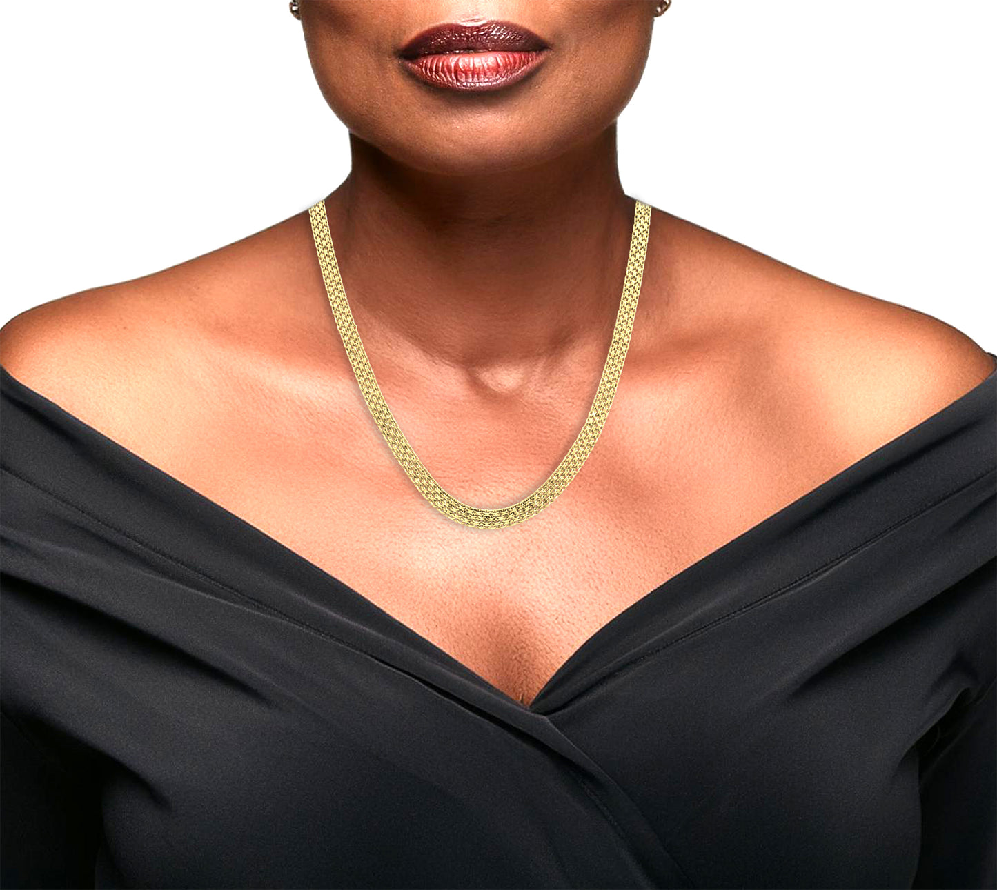 Multi-Strand Woven Bismark Necklace with Adjustable Extension 16+2