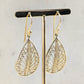 Teardrop Filigree Earrings – Delicate Openwork Design