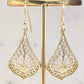 Ornate Filigree Drop Earrings – Lightweight and Elegant
