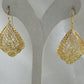 18K Gold Plated Fan Filigree Earrings