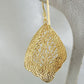 18K Gold Plated Fan Filigree Earrings