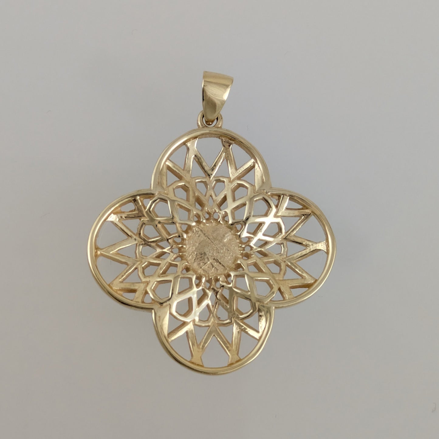 Black Onyx Filigree Pendant Statement