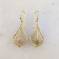 Elegant Filigree Drop Earrings with Nature-Inspired Design
