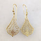 Elegant Filigree Drop Earrings with Nature-Inspired Design