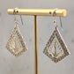 Gold Over Bronze Handmade Dangle Filigree Earring