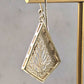 Gold Over Bronze Handmade Dangle Filigree Earring