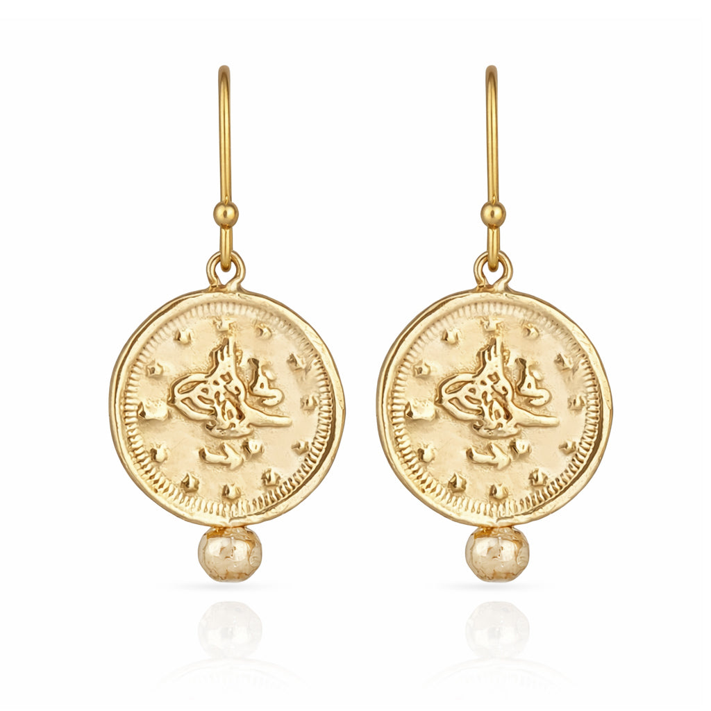 Coin Drop Earrings