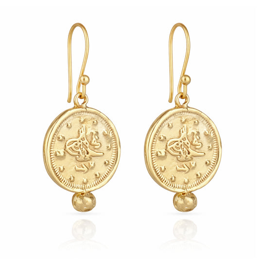 Coin Drop Earrings