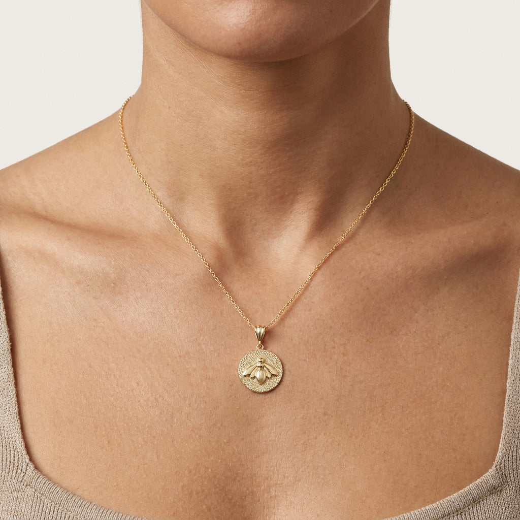 Bee Medallion PendantBee Medallion Pendant