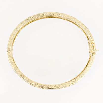 Evil Eye Filigree Bangle Bracelet Gold Hinged Nazar Cuff
