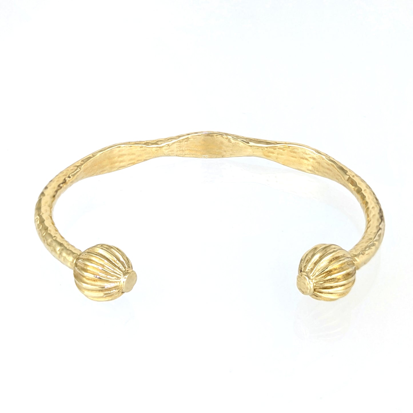 Hammered Open Cuff Bracelet