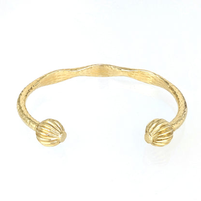 Hammered Open Cuff Bracelet