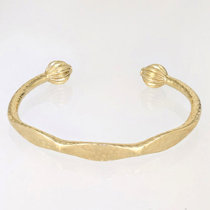 Hammered Open Cuff Bracelet