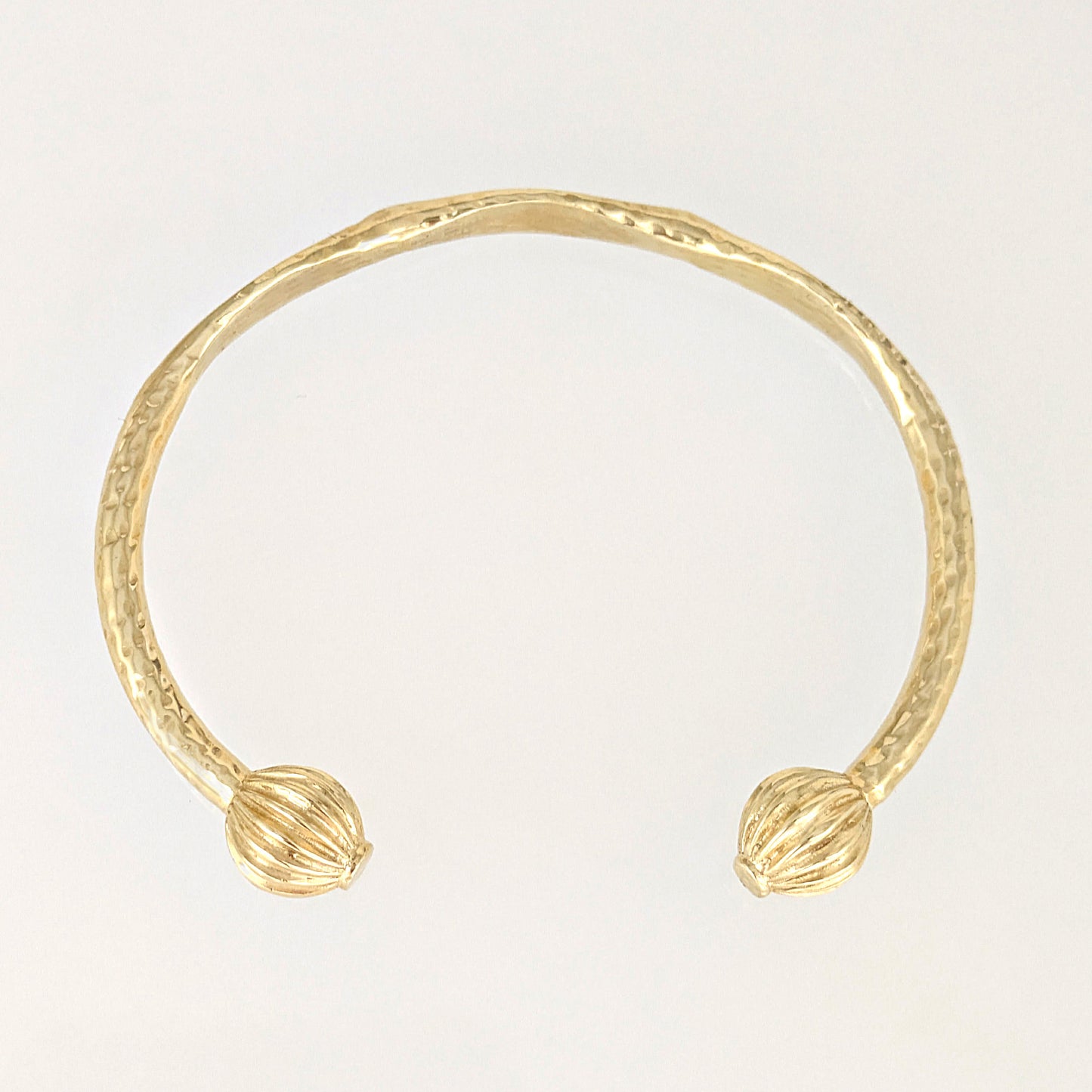 Hammered Open Cuff Bracelet