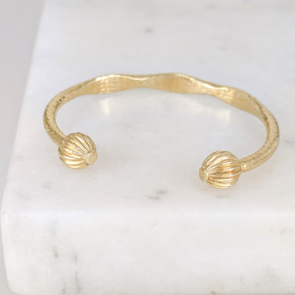 Hammered Open Cuff Bracelet