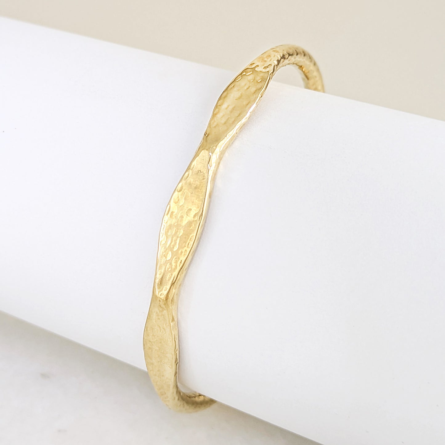 Hammered Open Cuff Bracelet