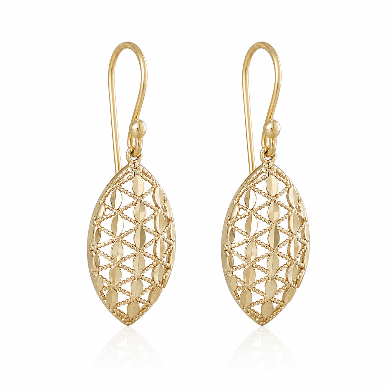 Marquise Openwork Drop Earrings