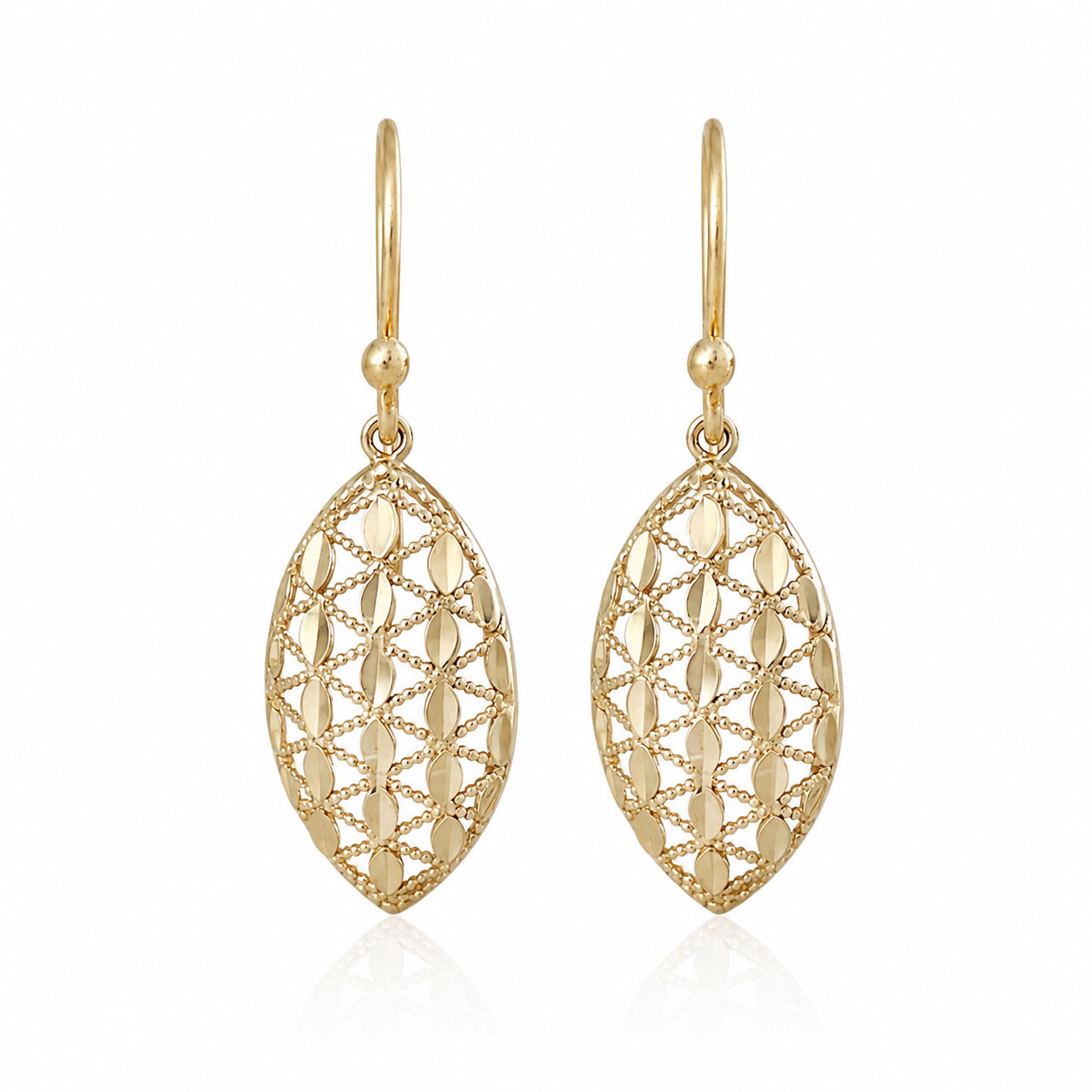 Marquise Openwork Drop Earrings