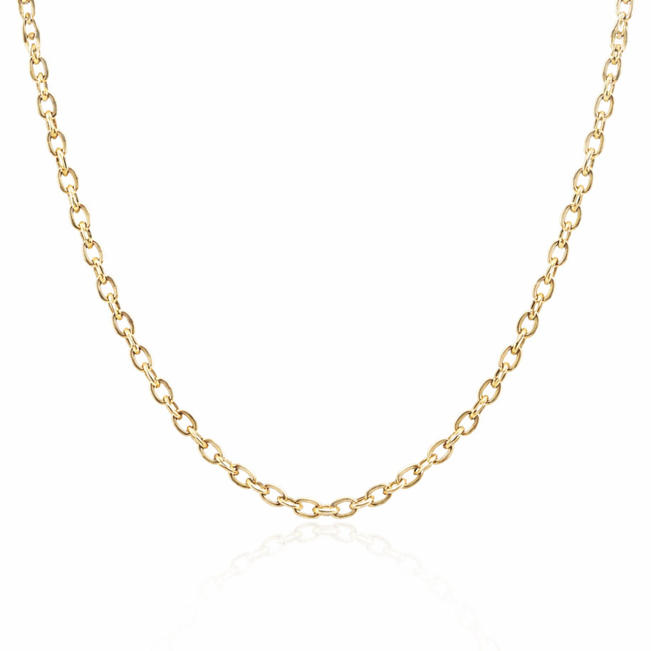 Durable Cable Chain,  Necklace for Layering or Hold Pendants  18 inch & 30 inch