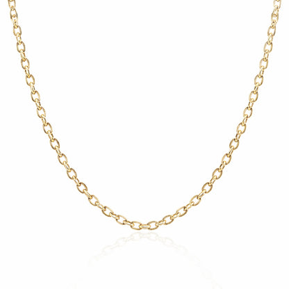 Durable Cable Chain,  Necklace for Layering or Hold Pendants  18 inch & 30 inch