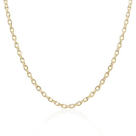 Durable Cable Chain,  Necklace for Layering or Hold Pendants  18 inch & 30 inch